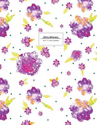Full Download Journal (Diary, Notebook) 8.5 X 11 Lined: Purple Floral, Soft Cover -  | PDF