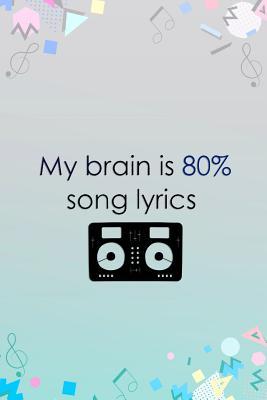 Read My Brain Is 80% Song Lyrics: Music Manuscript Notebook Paper 120 Pages 6x9 Paperback (Blue) - Mathews Mort P | ePub